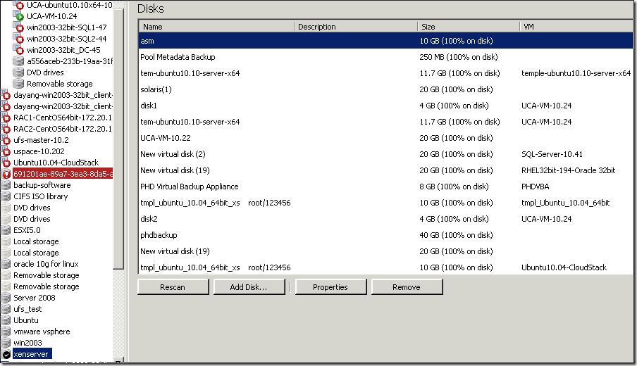 xenserver这个SR下面含有如下的VDI