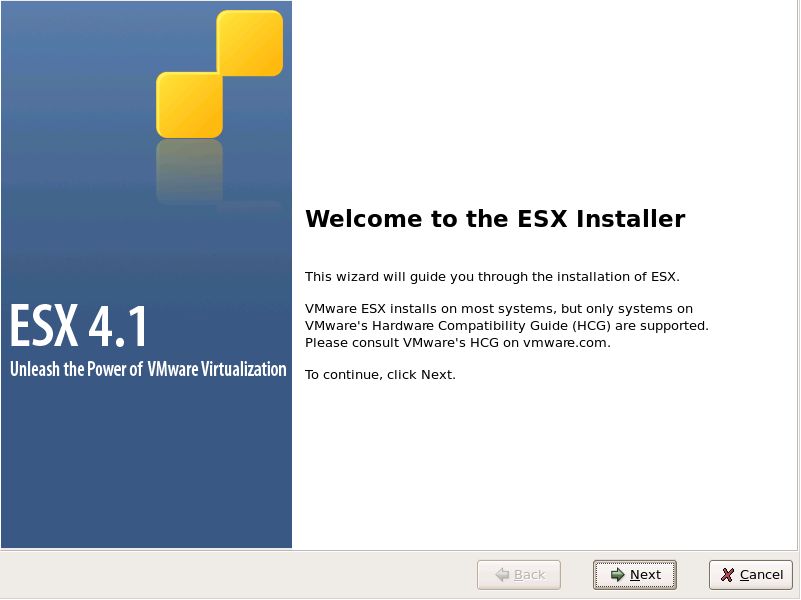 安装ESX 4.1