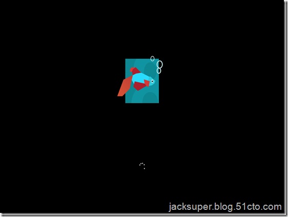 从安装光盘启动，等待加载过程