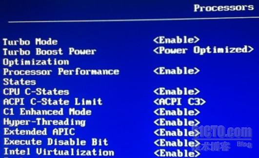 在IBM X3850 X5中看BIOS中的这个选项Intel Virtualization是否为ENABLE