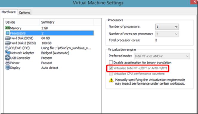 在VMware Workstation 9上运行Windows Server 2012 Hyper-V