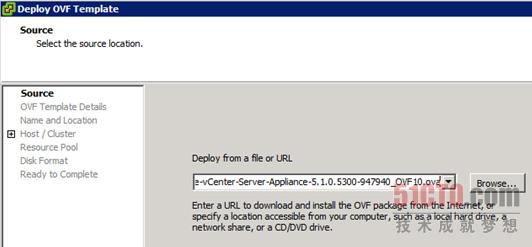 五步完成vCenter Server Appliance 5.1部署